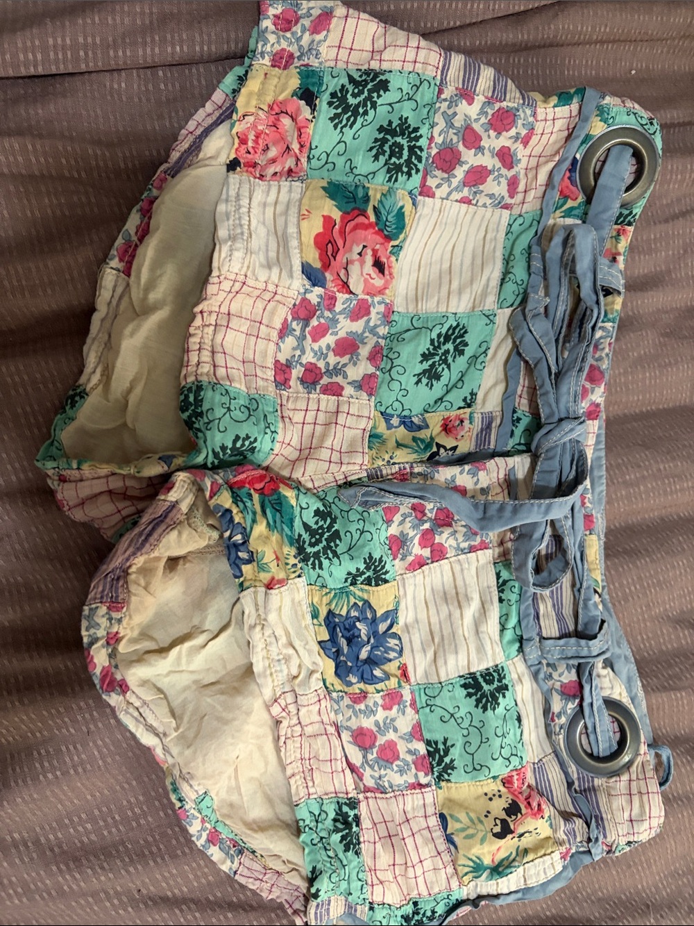 Free people patchwork shorts